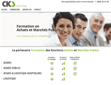 Tablet Screenshot of cks-learning.com